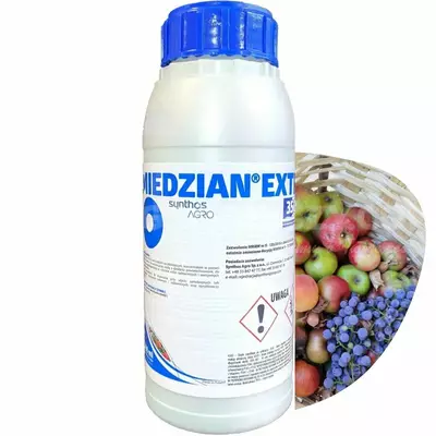 Miedzian Extra 350SC 0,5L SYNTHOS miedź, choroby grzybowe i bakteryjne, parch, zaraza, plamistość, bakterioza