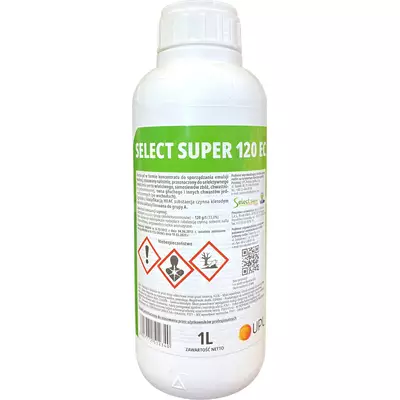 Select Super 120EC 1l UPL kletodym, chwasty jednoliścienne, gorczyca, lucerna, bobik, perz, owies głuchy