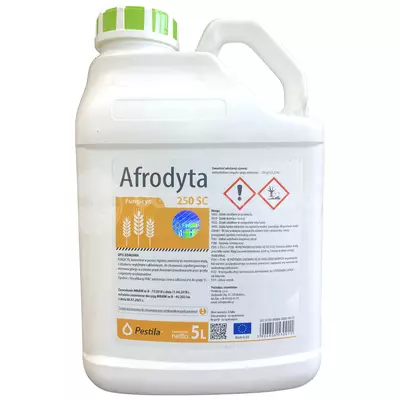 Afrodyta 250SC 5l PESTILA azoksystrobina, choroby zbóż, mączniak, septorioza, brunatna plamistość, szara pleśń