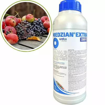 Miedzian Extra 350SC 1L SYNTHOS miedź, choroby grzybowe i bakteryjne, parch, zaraza, plamistość, bakterioza