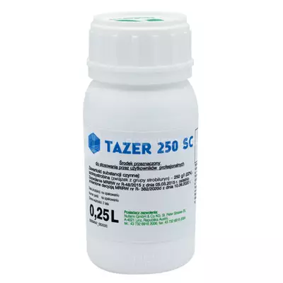 Tazer 250SC 0,25l NUFARM azoksystrobina (Amistar) czerń krzyżowych. antraknoza,  rdza, septorioza