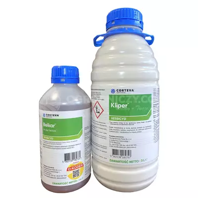 Belkar Pak 4ha 1L + Kliper 3L CORTEVA jesienny zestaw na chwasty dwuliścienne w rzepaku