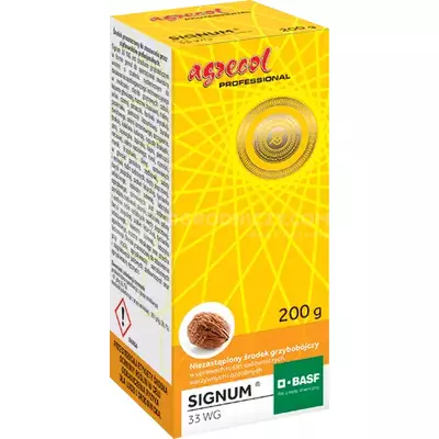 Signum 33 WG 200g Agrecol mącznika, alternarioza, szara pleśń, zamieranie pędów malin,