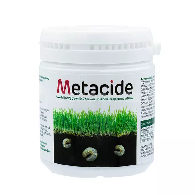 Metacide 0,1kg SYMBIOZ redukuje pędraki, nicienie, szkodniki glebowe ...