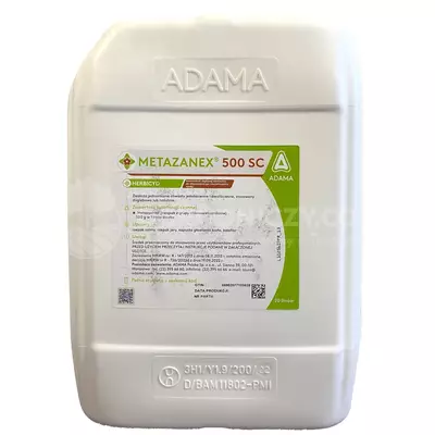 Metazanex 500SC 20L ADAMA metazachlor, zwalcza chwasty rzepak, kapusta, kalafior, chwastnica, komosa, rumian, żółtlica