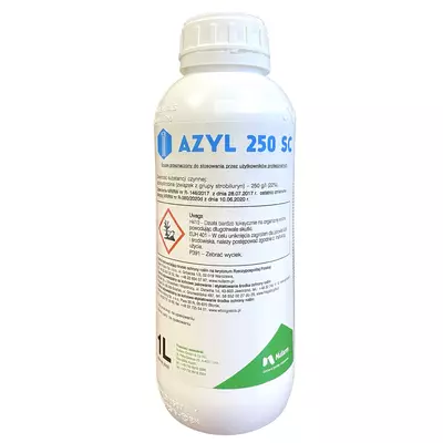 Azyl 250 SC 1L NUFARM azoksystrobina mączniak, czerń, plamistość, alternarioza, rizoktonioza, rdza, antraknoza, zaraza