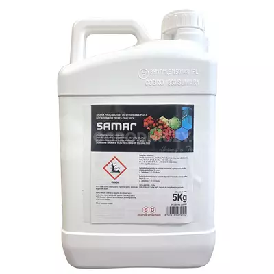 Samar 5kg SHARDA boskalid, piraklostrobina, układowy fungicyd, alternarioza, mączniak, zaraza, szara pleśń, antraknoza, zgnilizna