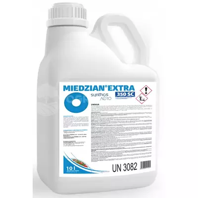 Miedzian Extra 350SC 10L SYNTHOS miedź, choroby grzybowe i bakteryjne, parch, zaraza, plamistość, bakterioza