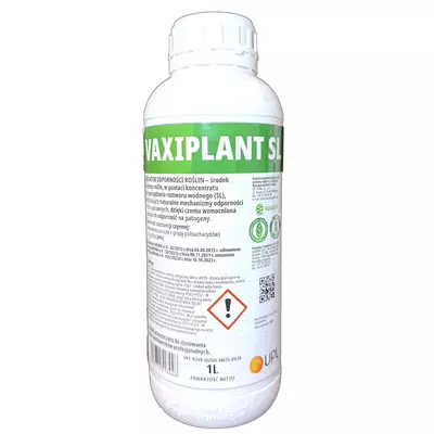 Vaxiplant SL 1L UPL laminaryna, stymuluje naturalne mechanizmy odporności, zaraza ogniowa, parch, szara pleśn, mączniak rzekomy, prawdziwy