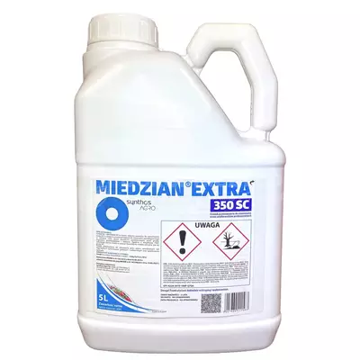 Miedzian Extra 350SC 5L SYNTHOS miedź, choroby grzybowe i bakteryjne, parch, zaraza, plamistość, bakterioza
